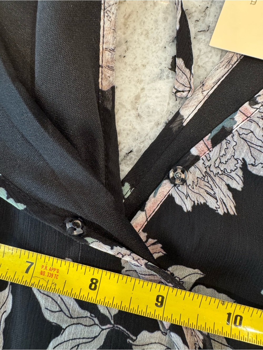 NWT Band of Gypsies Black Floral Wrap Maxi Dress Size Large Boho Hi-Low - Picture 6 of 11